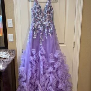 Amarra Lavender Prom Dress
